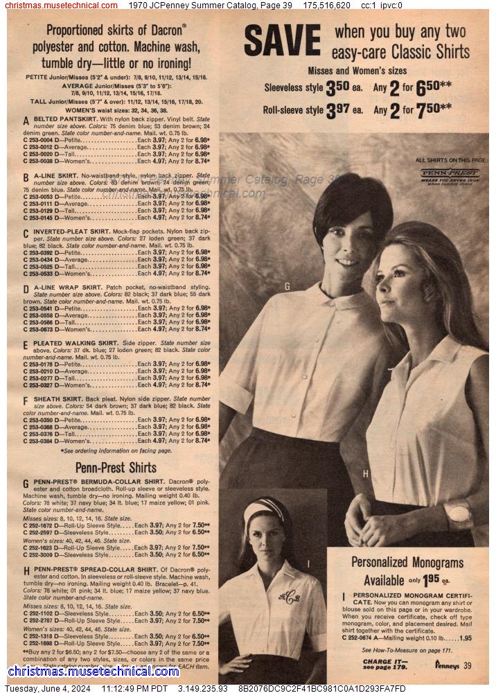 1970 JCPenney Summer Catalog, Page 39