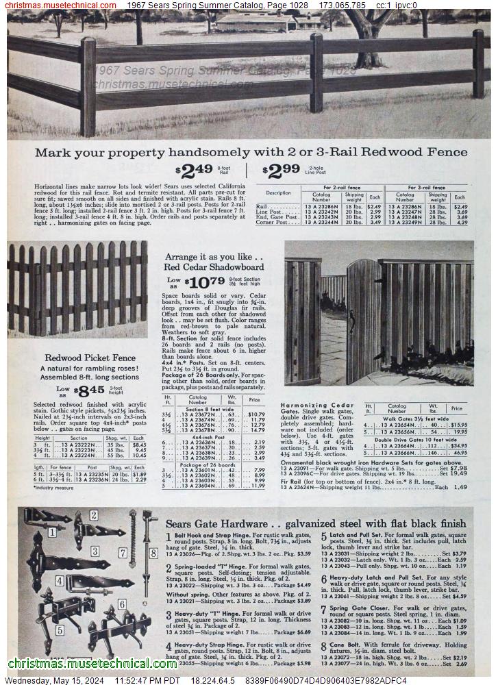 1967 Sears Spring Summer Catalog, Page 1028
