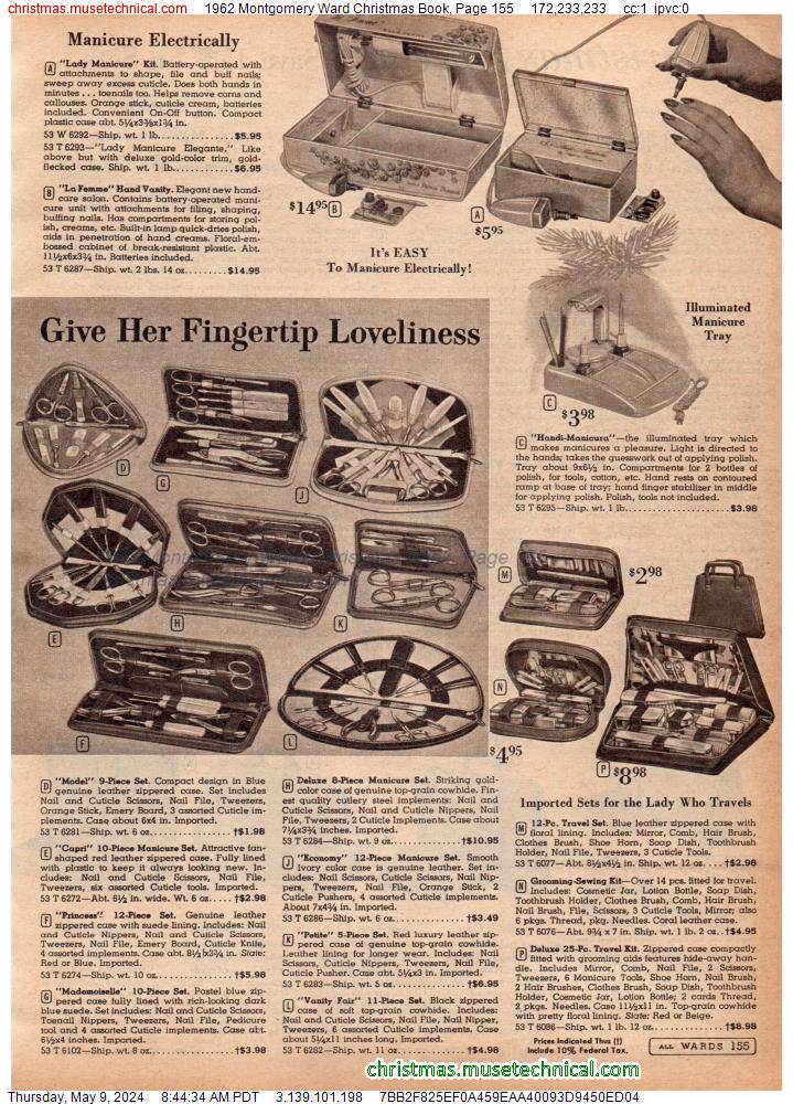 1962 Montgomery Ward Christmas Book, Page 155