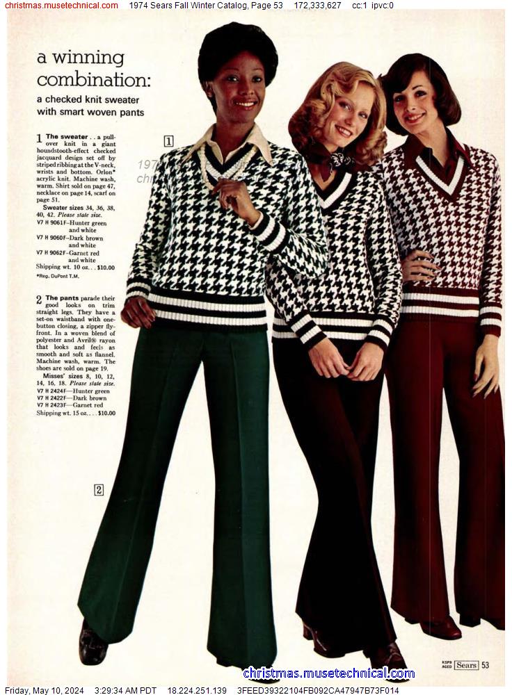 1974 Sears Fall Winter Catalog, Page 53