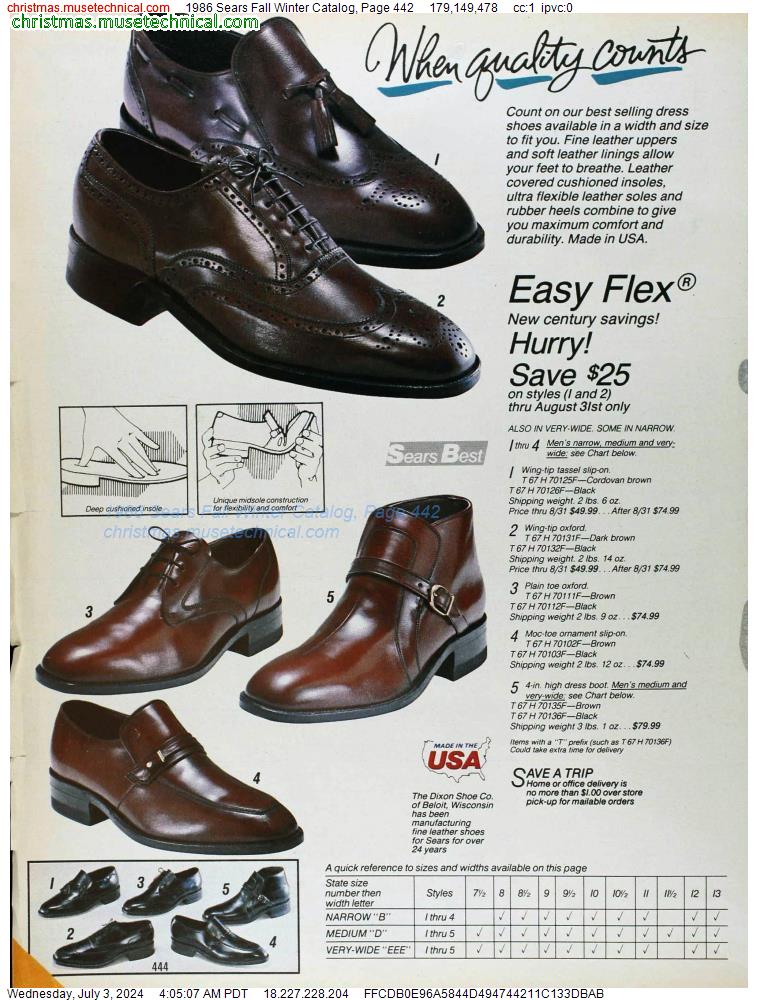 1986 Sears Fall Winter Catalog, Page 442