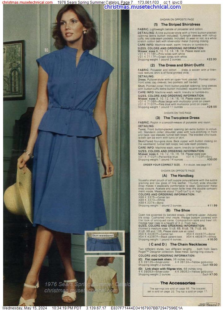 1976 Sears Spring Summer Catalog, Page 7