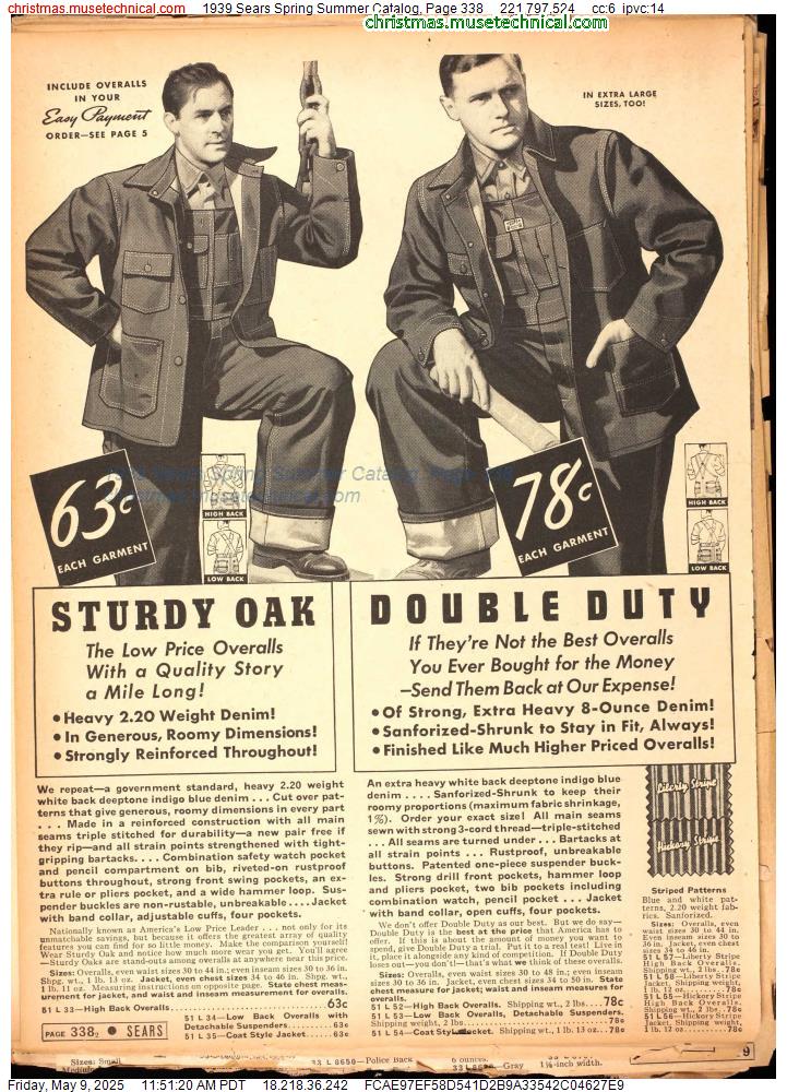 1939 Sears Spring Summer Catalog, Page 338