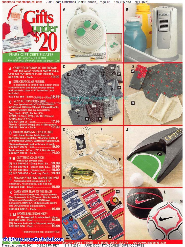 2001 Sears Christmas Book (Canada), Page 42