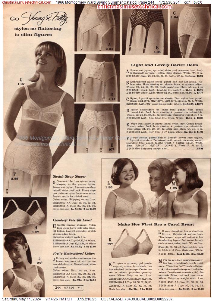 1966 Montgomery Ward Spring Summer Catalog, Page 244