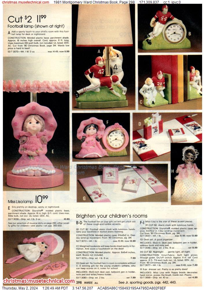 1981 Montgomery Ward Christmas Book, Page 298