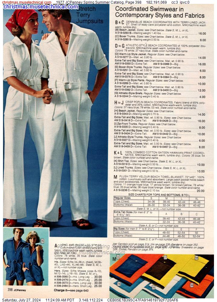 1977 JCPenney Spring Summer Catalog, Page 398