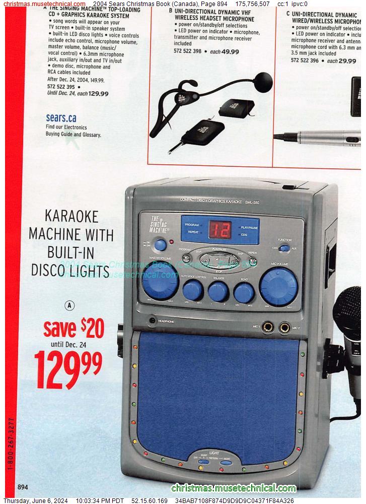 2004 Sears Christmas Book (Canada), Page 894