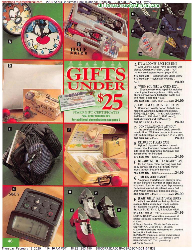 2000 Sears Christmas Book (Canada), Page 46