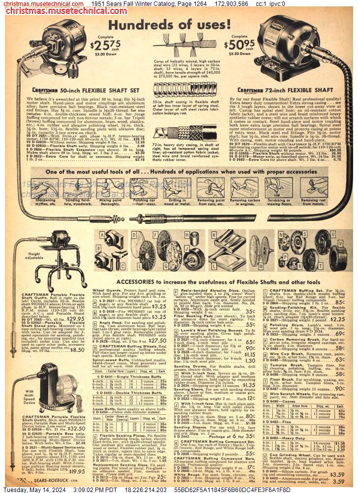 1951 Sears Fall Winter Catalog, Page 1264