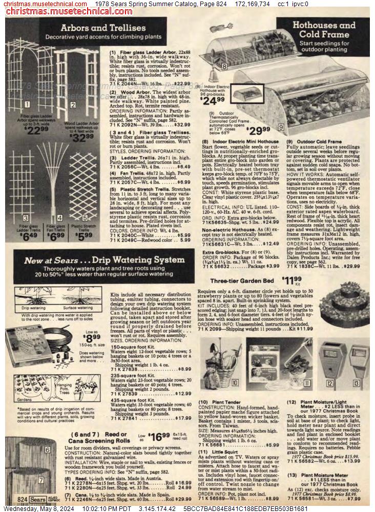1978 Sears Spring Summer Catalog, Page 824