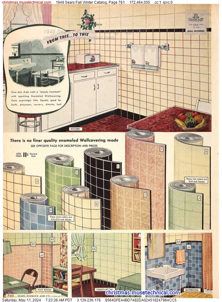 1949 Sears Fall Winter Catalog, Page 761