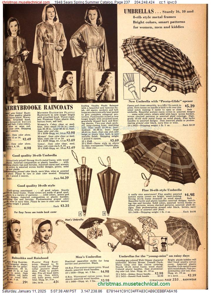 1948 Sears Spring Summer Catalog, Page 237