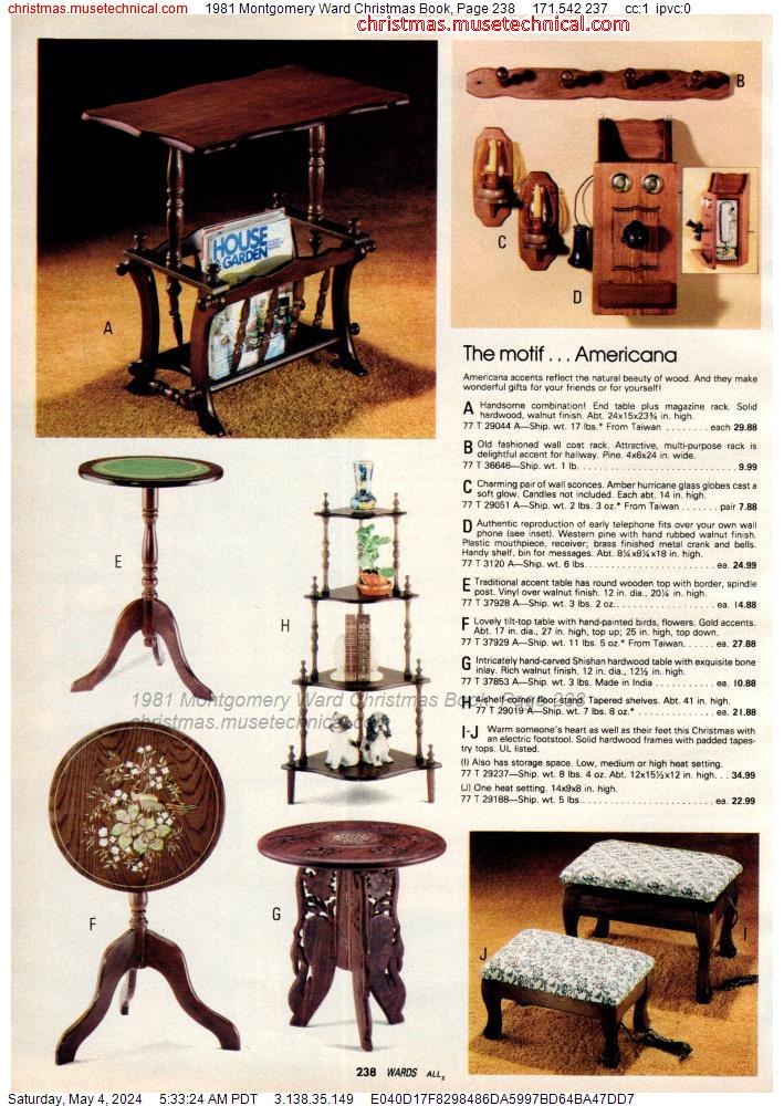1981 Montgomery Ward Christmas Book, Page 238