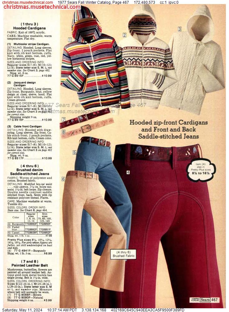 1977 Sears Fall Winter Catalog, Page 467