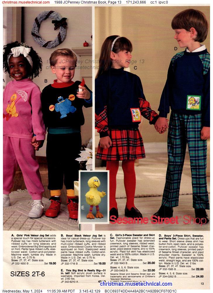 1988 JCPenney Christmas Book, Page 13