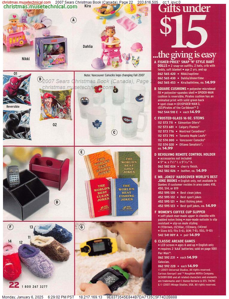 2007 Sears Christmas Book (Canada), Page 22