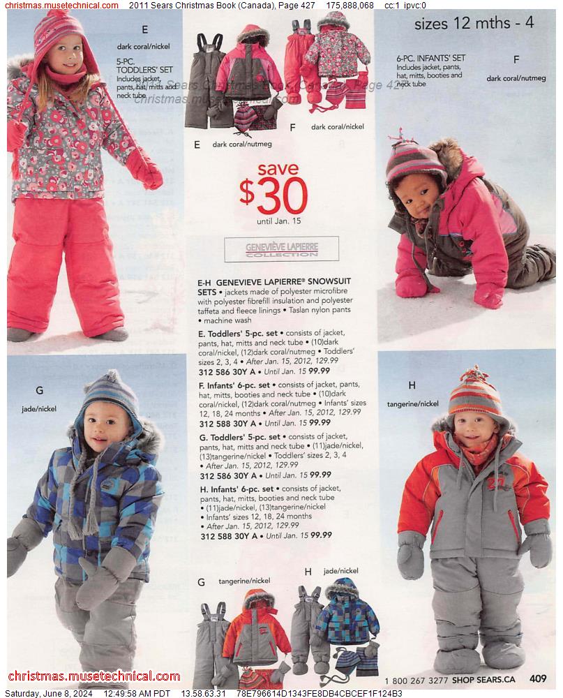 2011 Sears Christmas Book (Canada), Page 427