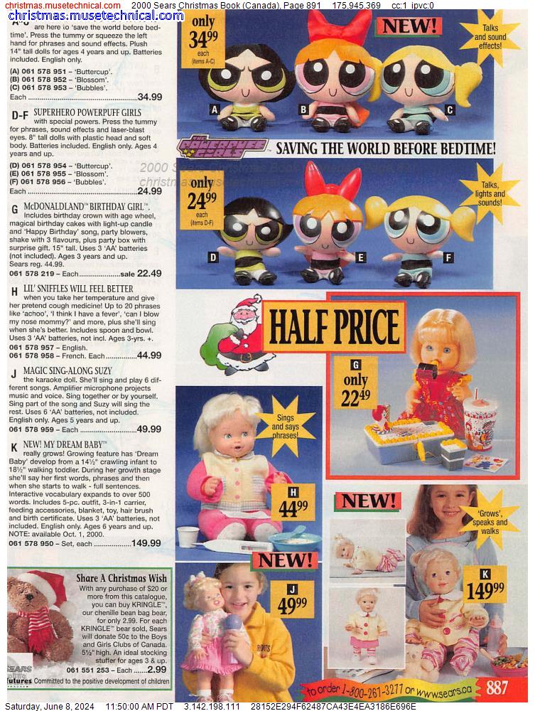 2000 Sears Christmas Book (Canada), Page 891
