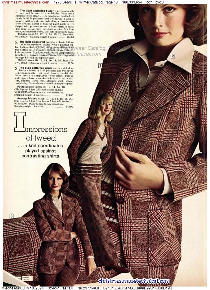1975 Sears Fall Winter Catalog, Page 48