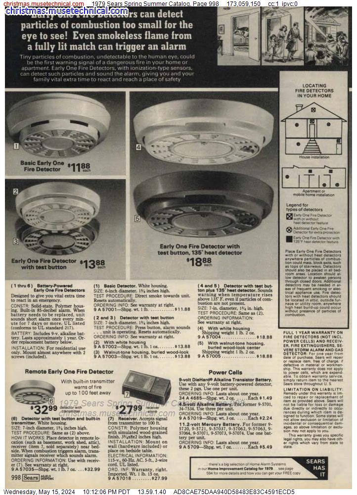 1979 Sears Spring Summer Catalog, Page 998