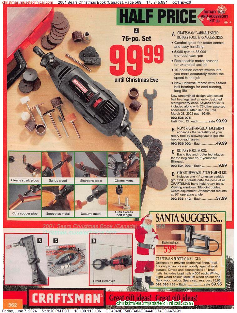 2001 Sears Christmas Book (Canada), Page 568