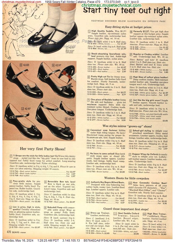 1958 Sears Fall Winter Catalog, Page 470