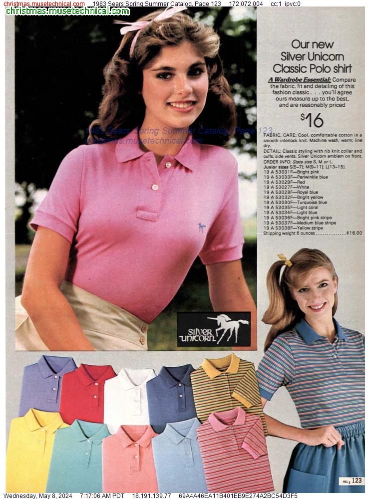 1983 Sears Spring Summer Catalog, Page 123