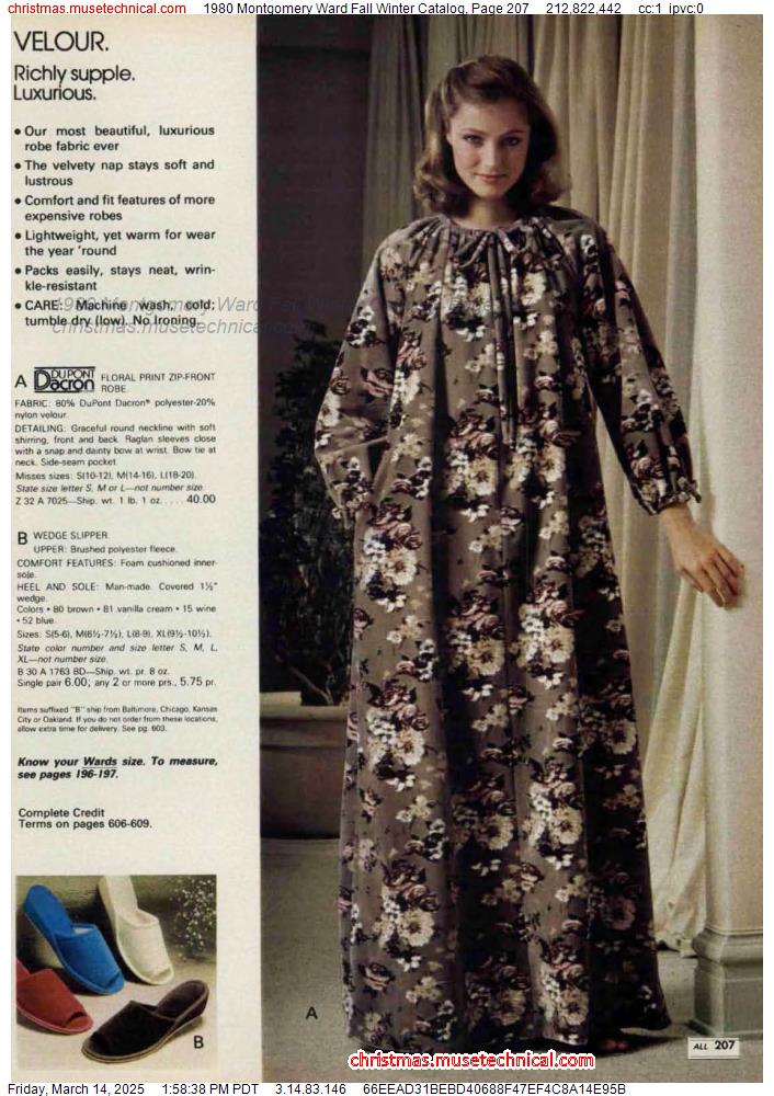 1980 Montgomery Ward Fall Winter Catalog, Page 207