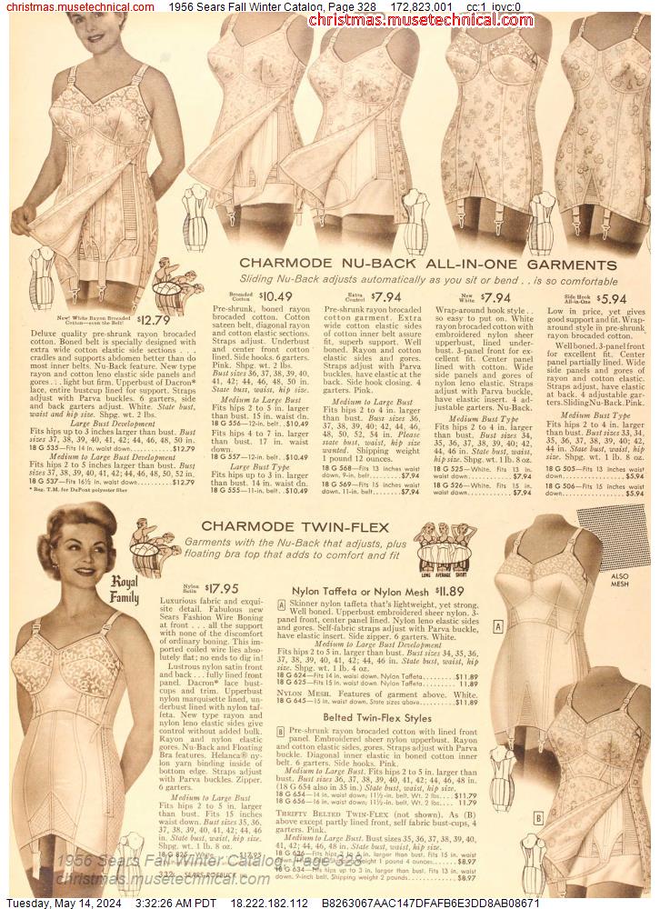 1956 Sears Fall Winter Catalog, Page 328