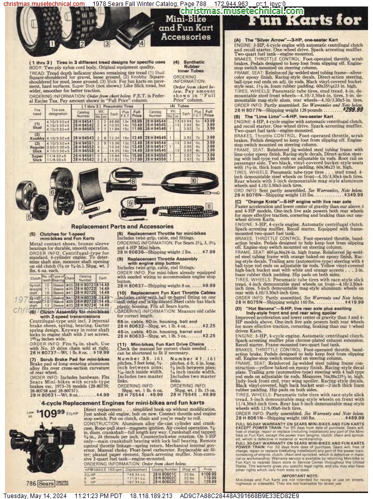 1978 Sears Fall Winter Catalog, Page 788
