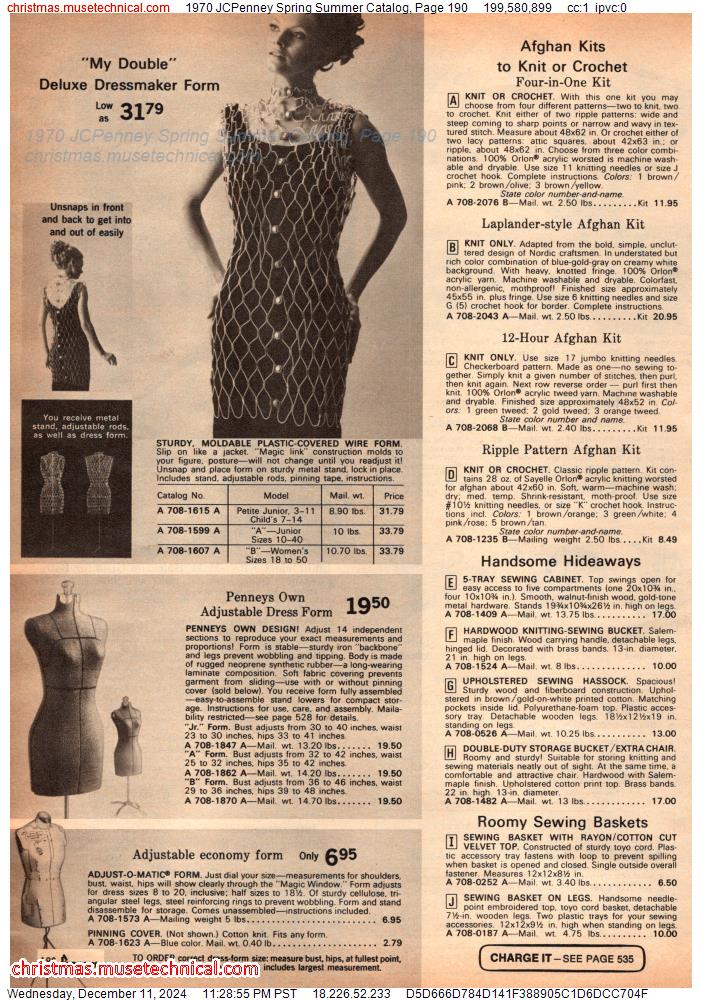 1970 JCPenney Spring Summer Catalog, Page 190