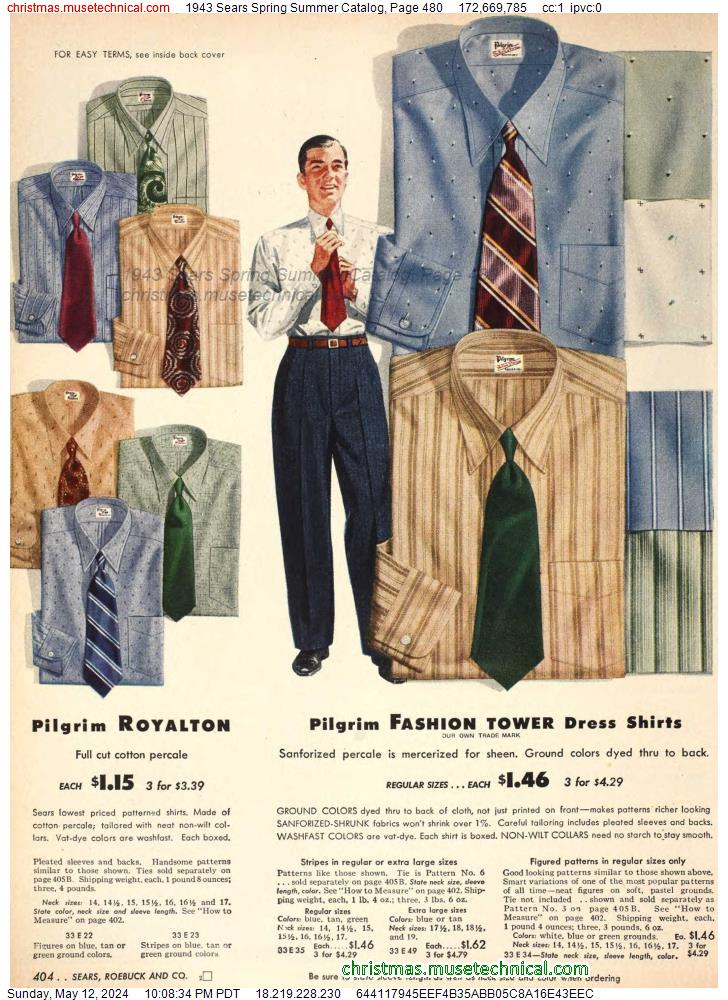 1943 Sears Spring Summer Catalog, Page 480