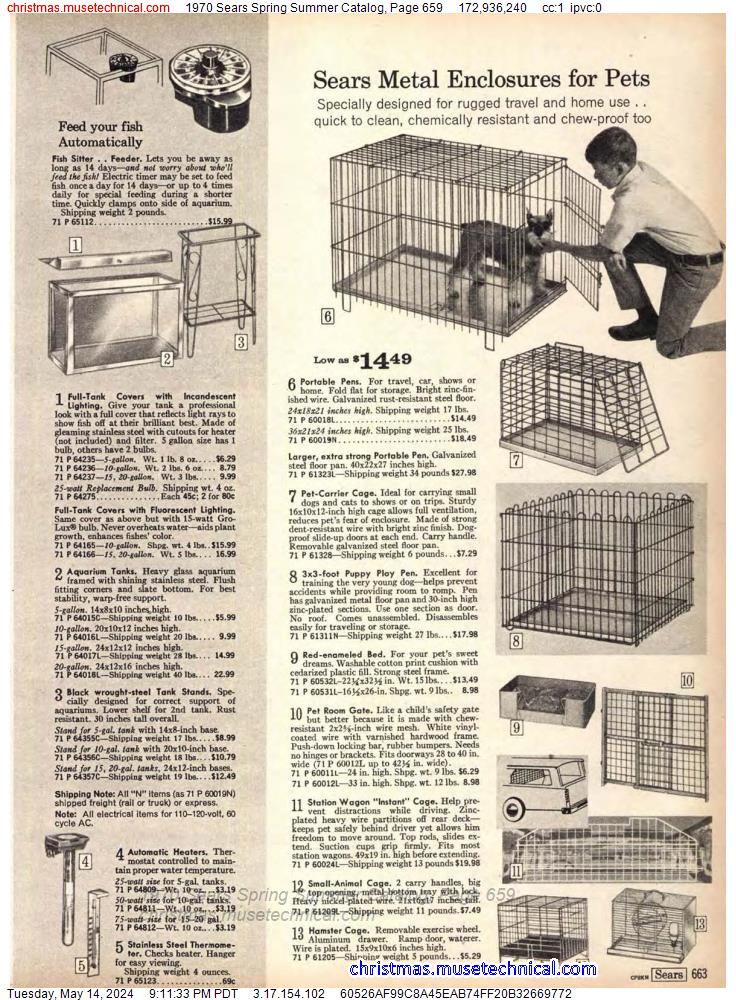 1970 Sears Spring Summer Catalog, Page 659