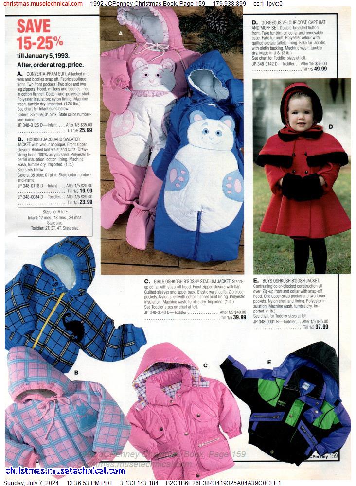 1992 JCPenney Christmas Book, Page 159