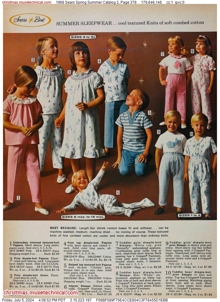 1968 Sears Spring Summer Catalog 2, Page 378