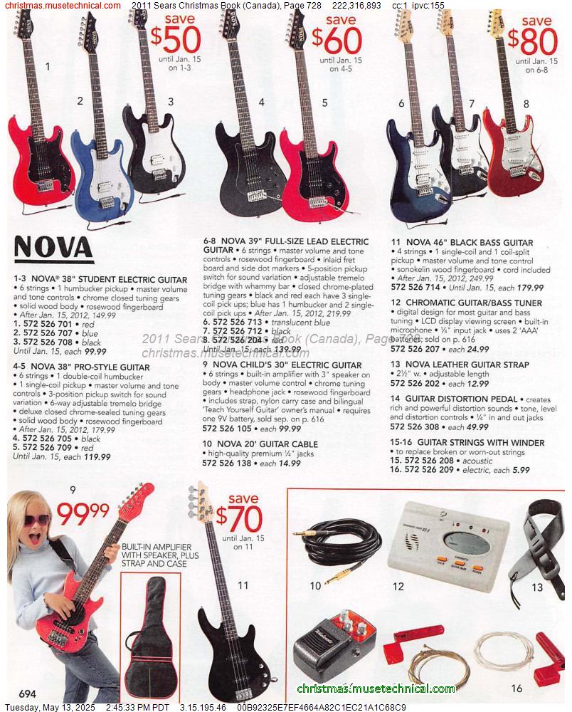 2011 Sears Christmas Book (Canada), Page 728