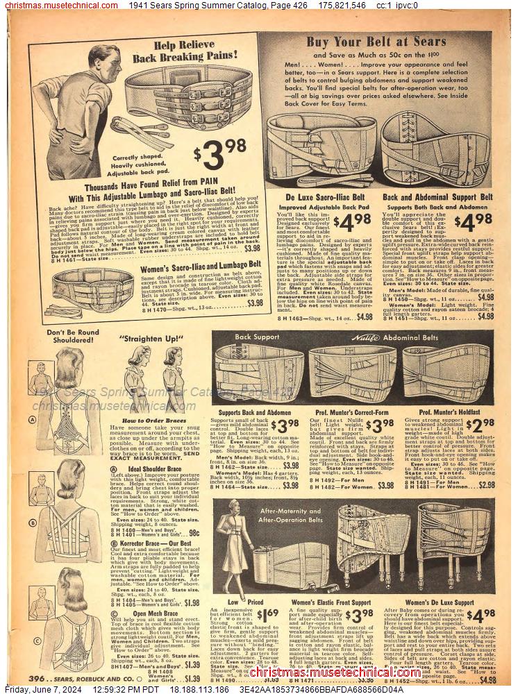 1941 Sears Spring Summer Catalog, Page 426