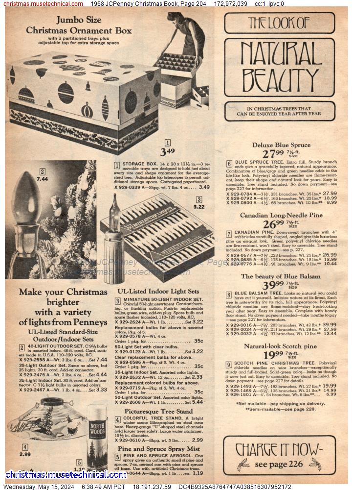 1968 JCPenney Christmas Book, Page 204