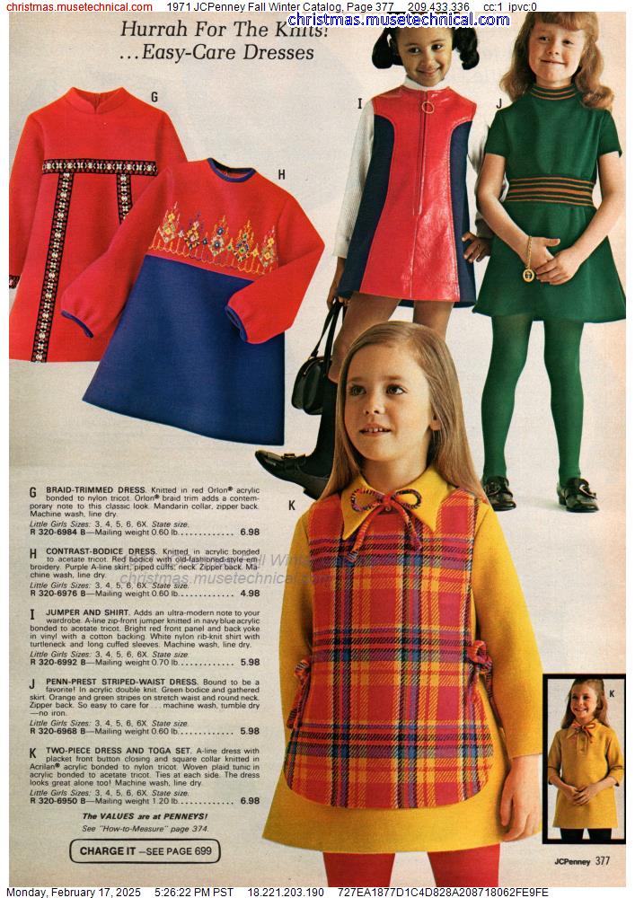 1971 JCPenney Fall Winter Catalog, Page 377