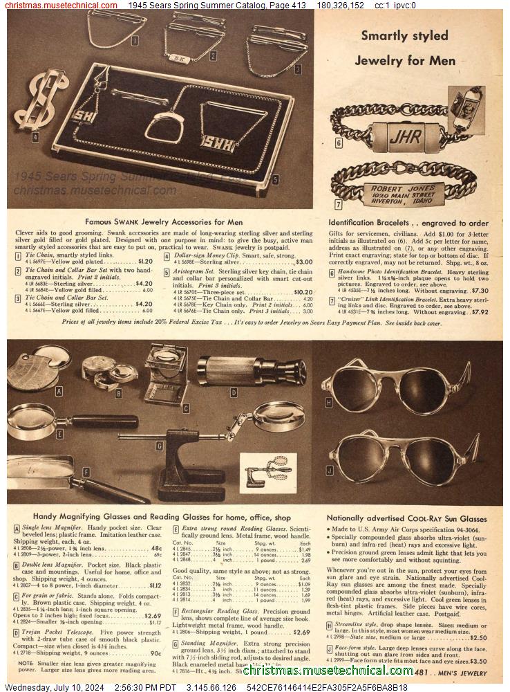 1945 Sears Spring Summer Catalog, Page 413