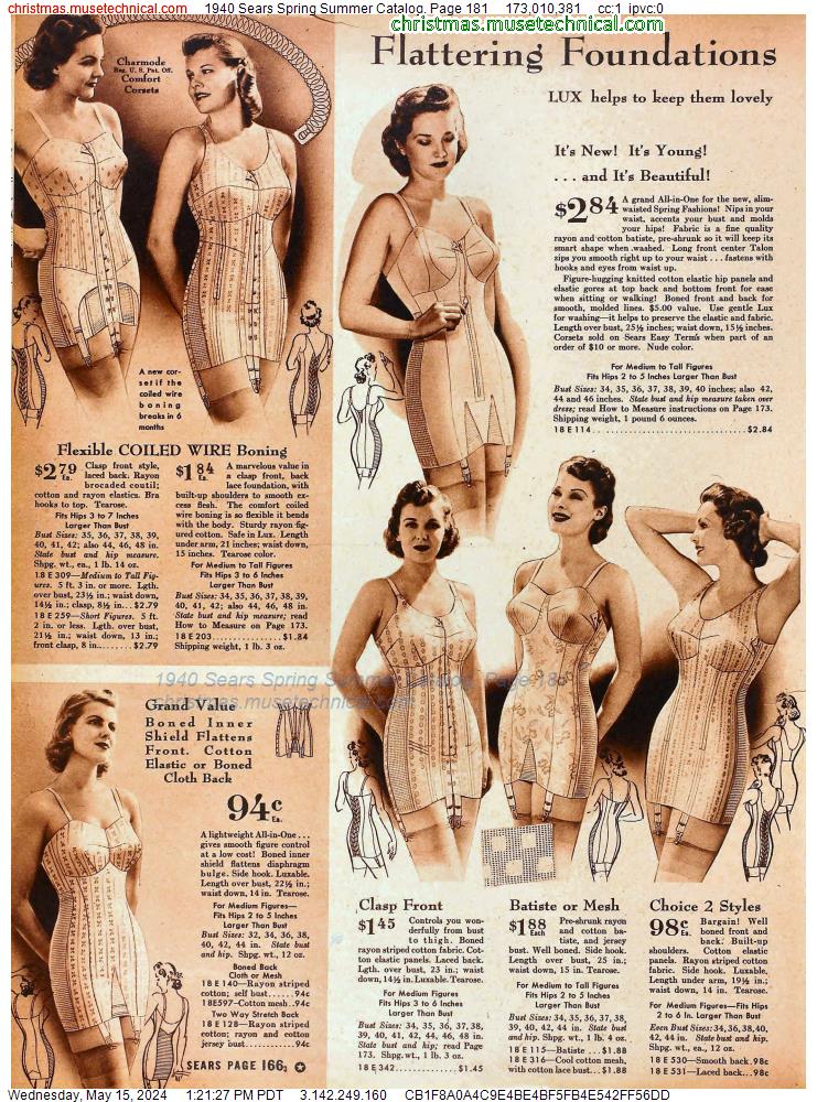 1940 Sears Spring Summer Catalog, Page 181