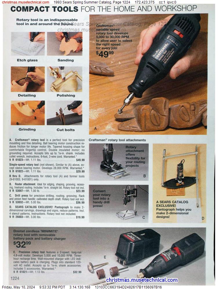 1993 Sears Spring Summer Catalog, Page 1224