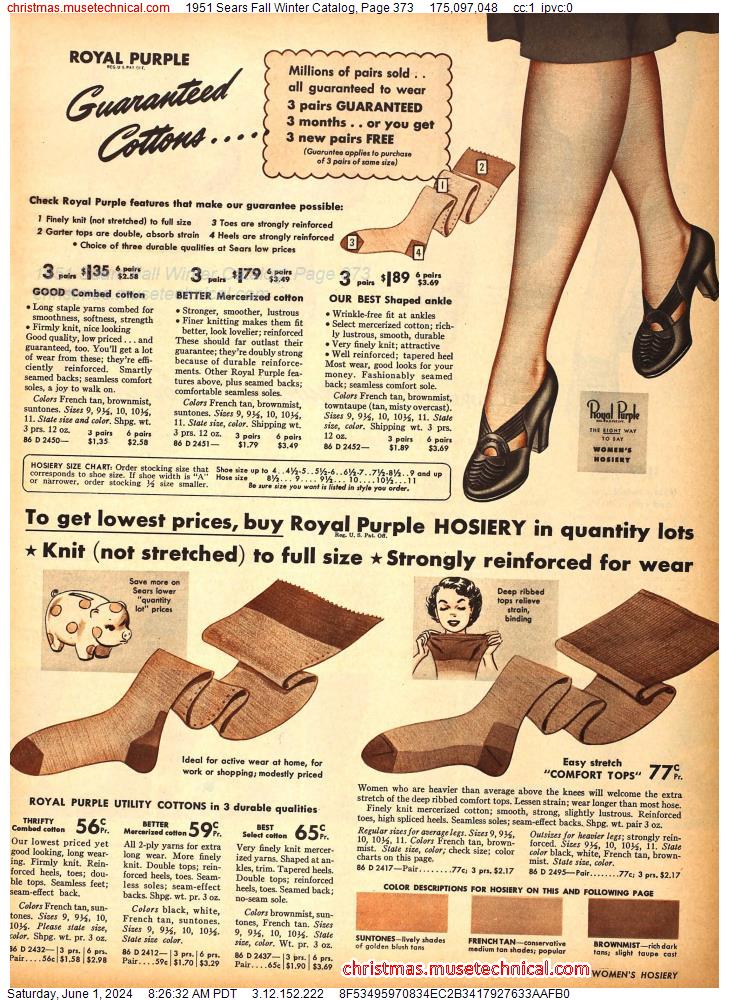 1951 Sears Fall Winter Catalog, Page 373