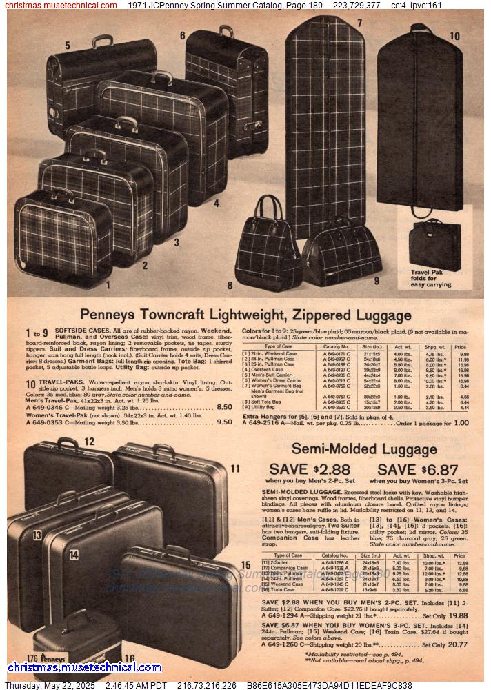 1971 JCPenney Spring Summer Catalog, Page 180