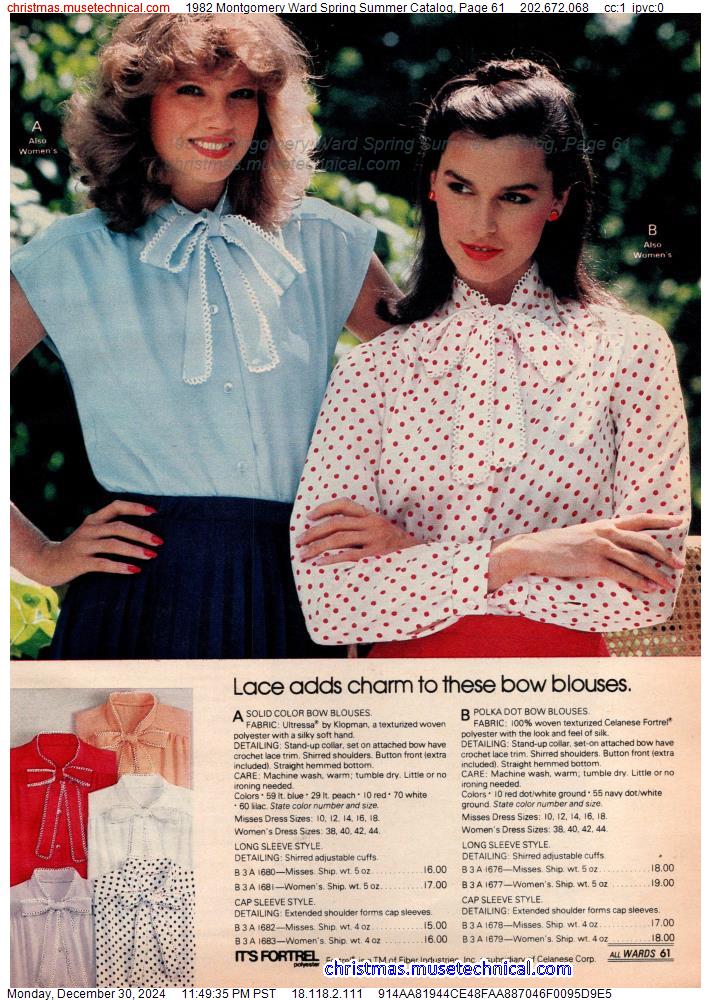 1982 Montgomery Ward Spring Summer Catalog, Page 61