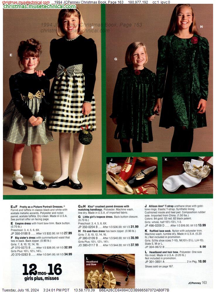 1994 JCPenney Christmas Book, Page 163