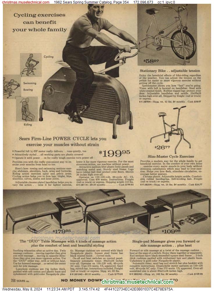 1962 Sears Spring Summer Catalog, Page 354