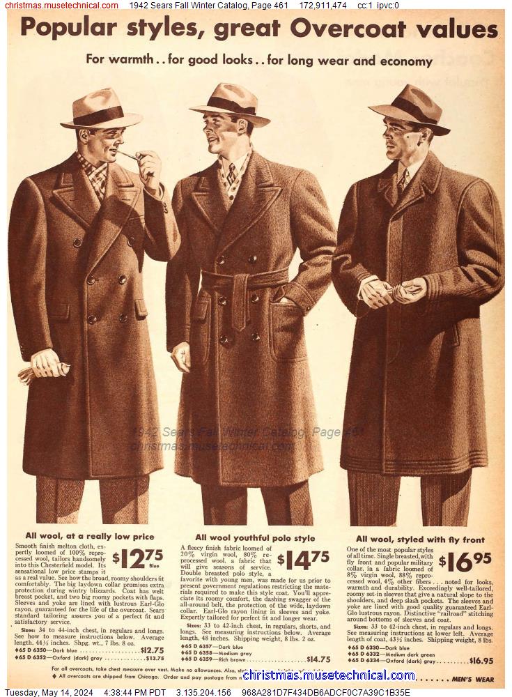 1942 Sears Fall Winter Catalog, Page 461