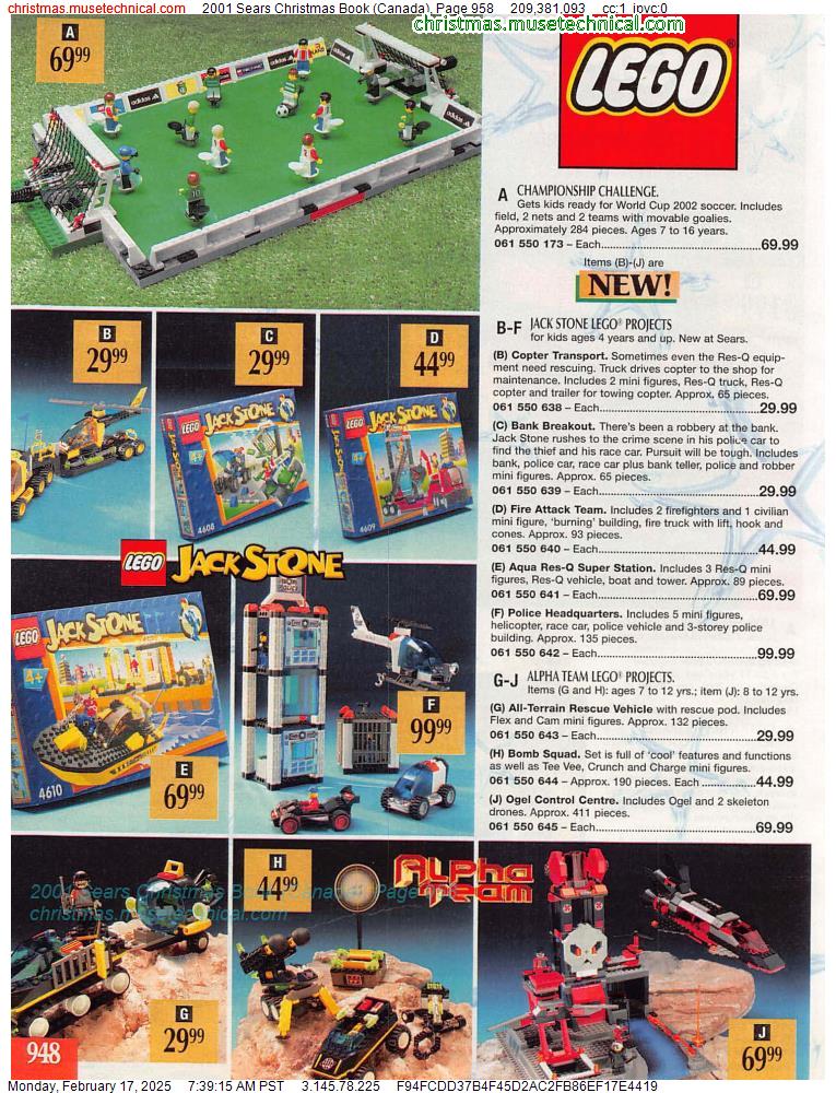 2001 Sears Christmas Book (Canada), Page 958